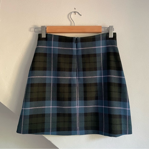Aritzia high rise plaid mini skirt - Picture 3 of 6